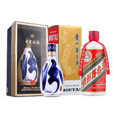 20点开始：汾酒 青花30 复兴版 53度 清香型白酒 500ml 单瓶+茅台 2023年 飞天 53度 酱香型白酒 500ml 单瓶
