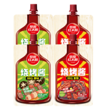 需弹券、需首购、plus会员: 草原红太阳 烧烤酱 100g*4袋