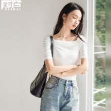 DUIBAI 对白 女士优雅短袖T恤 EDT156W
