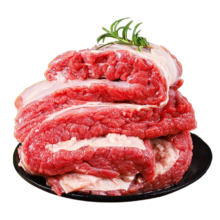 京东百亿补贴、plus会员立减:目无全牛内蒙古牛腩肉2kg 肥瘦比2/8火锅烤肉烧烤家常菜食材 生鲜冷冻牛肉