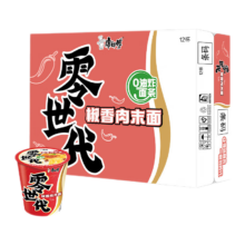 再降价、需入会、PLUS会员：康师傅 零世代 椒香肉末面 70g*12杯/箱*2件
