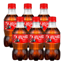 可口可乐 经典口味碳酸饮料 300ml*6瓶