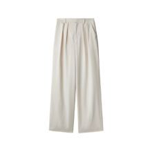 PLUS：网易严选 UPF50+进口纱线 防晒阔腿裤 月光米 M(165/68A)