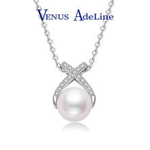 VENUS ADELINEs925银淡水珍珠项链耳环套装