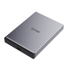 雷克沙 (Lexar )500G Type-c USB3.1 移动固态硬盘（PSSD) SL210 传输速度550MB/s 高档全金属 炫酷灯带