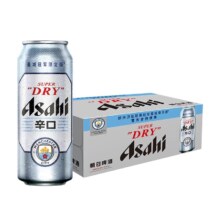 京东百亿补贴：Asahi 朝日 超爽 生啤酒 曼城 冠军限定版 500ml*15罐 整箱装