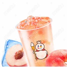 蜜雪冰城 蜜桃四季春【仅支持线上自核销】到店自取 请在门店营业时间内自核销