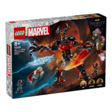 新品发售、PLUS会员：LEGO 乐高 Marvel漫威超级英雄系列 76289 雷神托尔大战苏尔特尔拼搭人偶