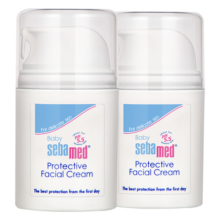 施巴（sebamed）婴儿护面霜组合装宝宝儿童擦脸霜润肤乳四季护肤霜50ml*2原装进口