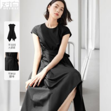 6日10点：DUIBAI 对白 女式短袖连衣裙 EDQ182B