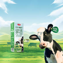 SANYUAN 三元 SAN YUAN）(4提装）A2β-酪蛋白纯牛奶3.4g蛋白质200ml*10盒