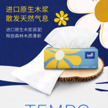 plus会员、概率券:得宝（TEMPO）一博同款 抽纸 Mini系列4层80抽*4包