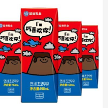 延世牛奶 韩国进口 巧克力味牛奶 190ml*4盒