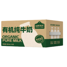plus会员:认养一头牛 有机全脂纯牛奶 200ml*16盒＊2件