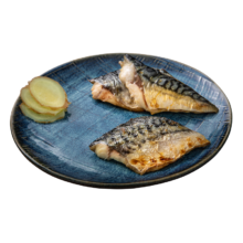 鳗鲡堂 出口日本29年 盐烤挪威鲭鱼片80g *7件