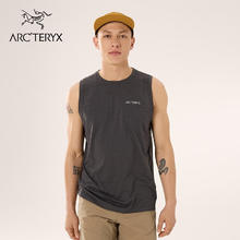ARC'TERYX 始祖鸟 ARC’TERYX始祖鸟 CORMAC ARC'BIRD LOGO 透气 男子 速干背心 BLACK HEATHER/黑灰色