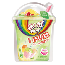 需首购、plus会员：绿箭 彩虹糖棒棒糖果茶味 5支54g