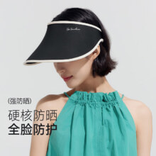 PLUS会员：VVC 女士防紫外线遮阳帽 时尚黑 VGM4S321