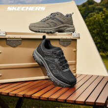 斯凯奇（Skechers）芷山户外徒步登山鞋 男款-黑色/炭灰色/BKCC 41
