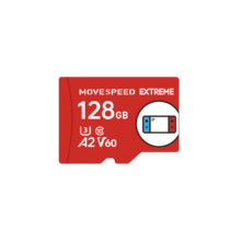 Plus会员、概率券：移速（MOVE SPEED）switch内存卡高速128GB TF（MicroSD）存储卡A2 V60读数160MB/s NS游戏机steamdeck专用