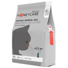 HONEYCARE好命天生膨润土猫砂10kg/箱 小颗粒易结团无尘 矿石颗粒猫砂 2.5kg*4包