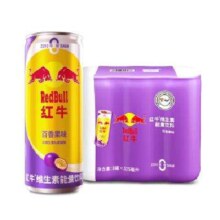 PLUS会员：红牛 维生素能量饮料 百香果味 325ml*6罐