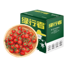 plus会员:绿行者（GREER）樱桃番茄2kg500g*4盒 源头直发串爽脆甜小西红柿生鲜水果
