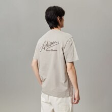 JACK&JONES 时尚简约百搭宽松字母纯棉短袖T恤男装