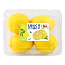 PLUS会员：Dole 都乐 柠檬 单果90-130g 4粒