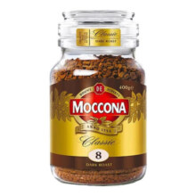 摩可纳（Moccona） 冻干速溶咖啡 无蔗糖黑咖啡 8号深度烘焙400g