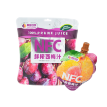 果园日珍新疆NFC100%鲜榨西梅汁0脂0添加150ml*4袋