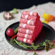务实清源 谷饲雪花火锅牛肉卷250g*4