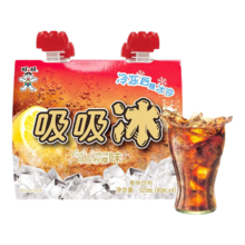 plus会员:旺旺 果汁吸吸冰 柠檬可乐味 80ml*4袋＊7件