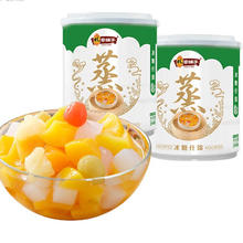 林家铺子 2椰果+2黄桃水果罐头200g*4罐