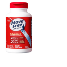 Move Free益节氨糖软骨素维骨力氨基葡萄糖钙片中老年成人保护关节 【日常关节养护】氨糖红瓶200片
