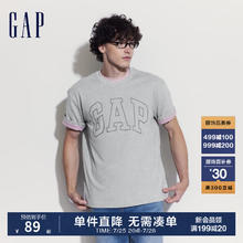 Gap 盖璞 男士撞色logo圆领短袖T恤