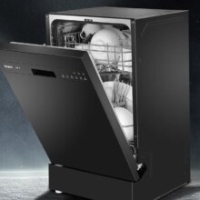 Plus会员：Haier 海尔 嵌入式洗碗机8套 X1家用独立式全自动 纤薄机身 80℃双微蒸汽高温消毒 直热烘干EYWX8028BK 8套X1(旗舰触控版)