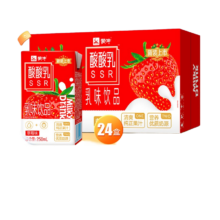 京东百亿补贴，plus会员:蒙牛 酸酸乳风味乳饮品礼盒装 草莓味250ml×24盒