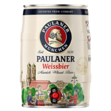 保拉纳（Paulaner）/柏龙 进口啤酒 德国原装 酵母型小麦啤酒 5L*1桶装 5L 1桶