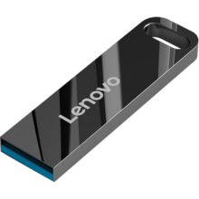 联想（Lenovo）128GB USB3.2 U盘 SX1速芯系列枪色 金属耐用 商务办公必备
