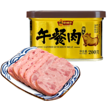 PLUS会员：林家铺子 金罐午餐肉罐头 90%肉含量 200g*2罐