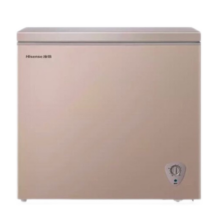 海信（Hisense）145升家用小型冷藏冷冻单温冰柜节能省电顶开门卧式冷柜BD/BC-145NUD 金色 145L