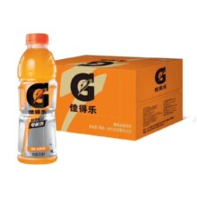佳得乐  电解质水运动饮料600mL 12瓶 橙味