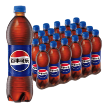 Plus会员、首购、有券的上：百事可乐 Pepsi 汽水碳酸饮料 500ml*24瓶 整箱装 百事出品