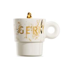 germ 格沵 马克杯 鎏金白 380ml 带盖