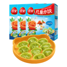 PLUS会员:三全 儿童水饺 三文鱼荠菜口味 300g*3盒*3件
