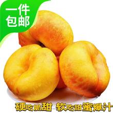 Mr.Seafood 京鲜生 黄金油蟠桃 净重3斤 单果120g以上 新鲜水果 源头直发 包邮
