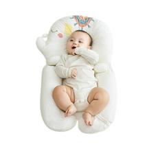 佳韵宝 婴儿定型枕头纠正头型新生儿0-1岁宝安抚枕防头偏睡觉神器 云梦白