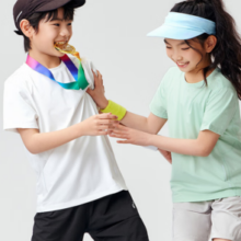 24年夏季新款！ASICS 亚瑟士男女童吸湿速干凉感短袖T恤（110-170码） 6色