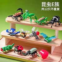 kimocce 昆虫积木e族 共12只